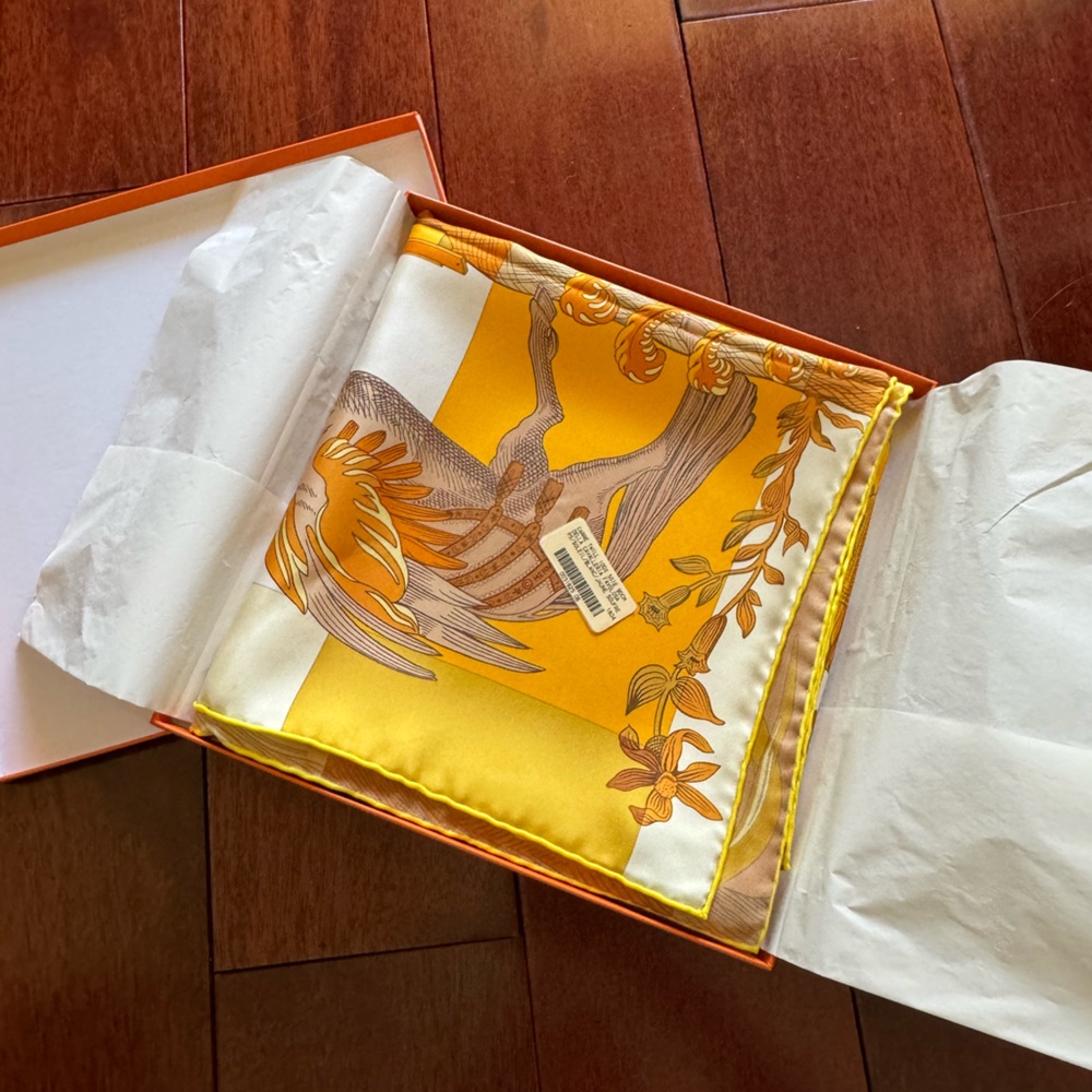 Authentic Hermes Silk Scarf 90CM